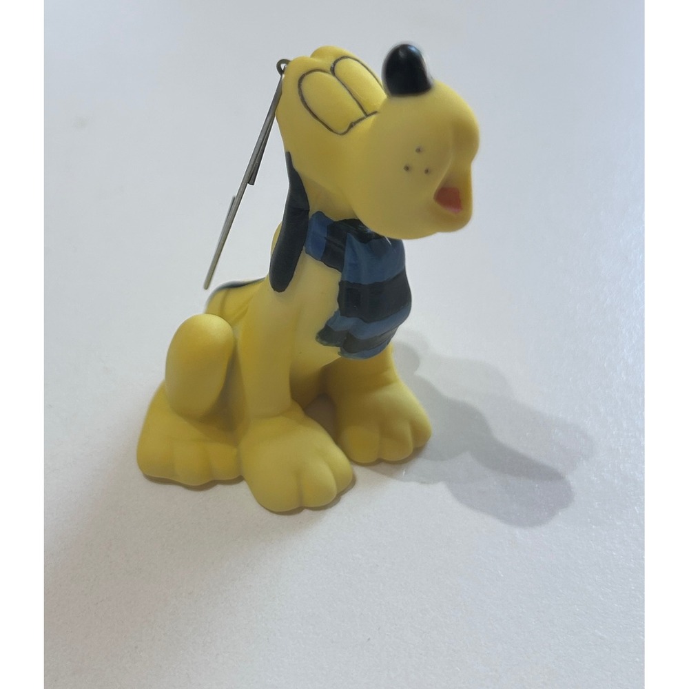 Vintage Disney Pluto Dog Christmas Ornaments 2.5" Yellow Excellent Holiday